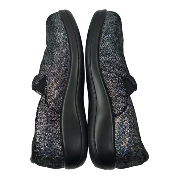 Alegria Clogs Womens EU 38 Black Metallic Sparkly Slip Resistant Slip On KEL-674 - Picture 9 of 16